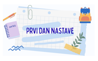 Obavijest o početku nove nastavne godine