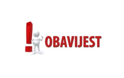 Obavijest roditeljima i učenicima područne škole Podcrkavlje