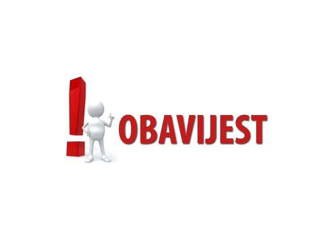 Obavijest roditeljima i učenicima područne škole Podcrkavlje